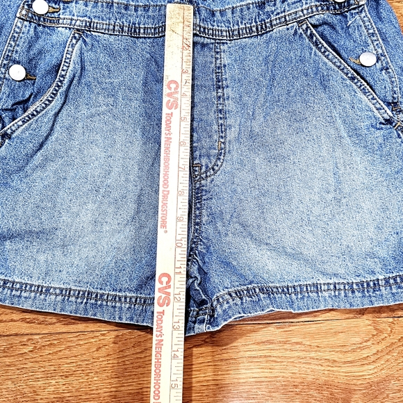 No Boundaries Denim Overalls (Midwash) Size M Juniors - Picture 7 of 8